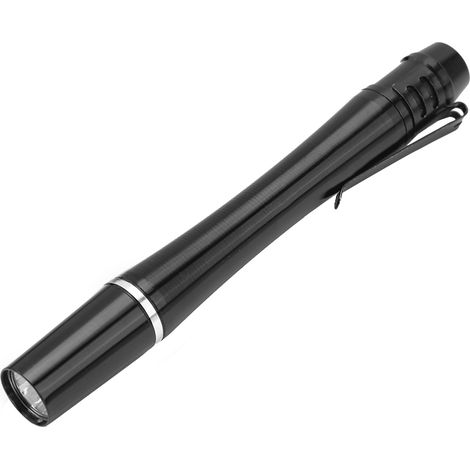 Lampe De Poche Led Miniature En Alliage D'aluminium Avec Clip De Ceinture Pour Camping Et Randonnée - Noir - 1 Pièce (1/5)