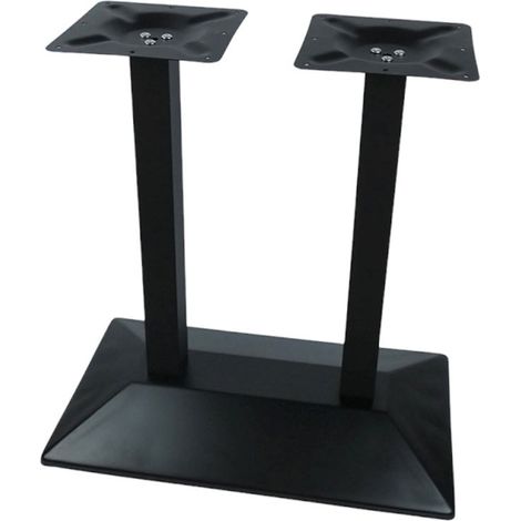 Pied mange debout IRON BLACK double relief en acier pour intérieur