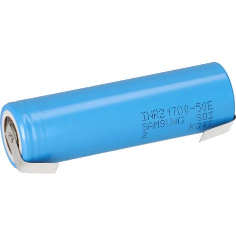 Samsung INR21700-50E 3,6V 5000mAh 10A Li-Ion-Akku mit U-Lötfahne (1/5)