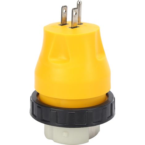 Adaptateur pour verrouillage électrique de camping-car, connecteur mâle 15 A vers femelle 50 A, connecteur de cordon d'alimentation à verrouillage par rotation, prise standard américaine, 125 V (1/5)