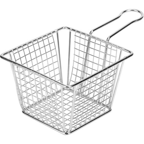 Panier en maille d'acier inoxydable pour ranger le pain, les en-cas et les fruits à la maison (1/4)