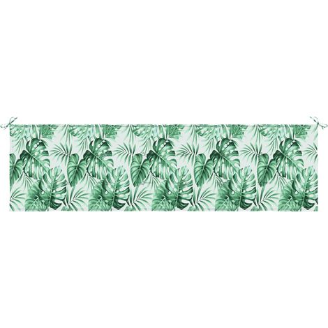 Maison Exclusive - Cuscino per Panchina Foglia Motivo a foglia 150 x 50 x 3 cm (1/3)