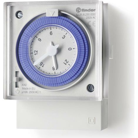 Interruttore Orario EMR Giornaliero/Settimanale 1 Scambio 16A Finder 12.31