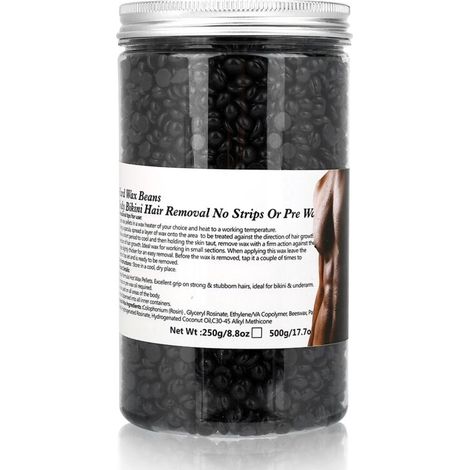Film Chaud Épilation Cire Dure 500g Soin Corps Élimination Poils Jambes Maillot Chocolat (1/5)