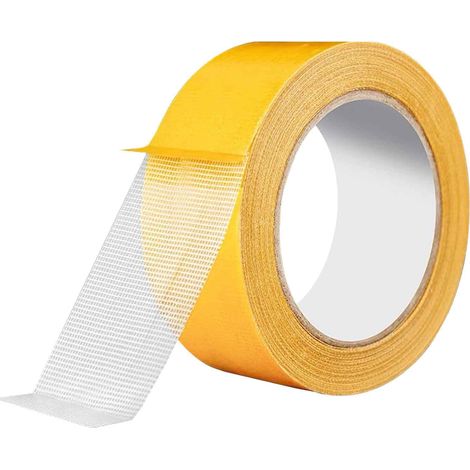 1 Ruban adhésif double face, transparent, 3 cm x 20 m, forte adhérence, sans résidus, pour tapis, affiches, bricolage (1/5)
