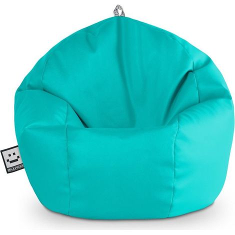 Puff Pelota Polipiel Indoor Turquesa Happers