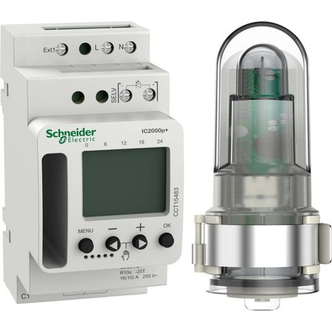 IC2000P+ Dämmerungsschalter mit einstellbarer Empfindlichkeit und 2000W Leistung.