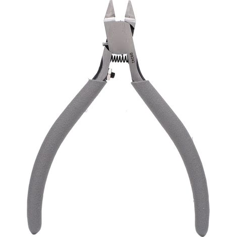 Pince coupante ultra-mince à lame unique avec ressort, pour la création de bijoux et les réparations électriques (gris) (1/5)