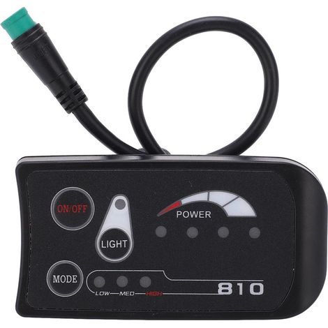 Schermo LED S810 per bici elettrica 36V/48V, pannello di controllo impermeabile per la modifica di una bicicletta elettrica con interfaccia impermeabile. (1/5)