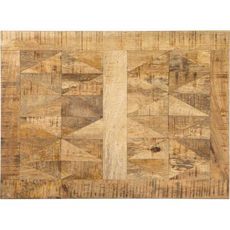WOMO-DESIGN Beistelltisch Beino 48x35x63cm, Natur/Schwarz, Unikat, handgefertigt aus Massivholz Mangoholz, Metallgestell, Industrie Design, Moderner Wohnzimmertisch Sofatisch Couchtisch Kaffeetisch