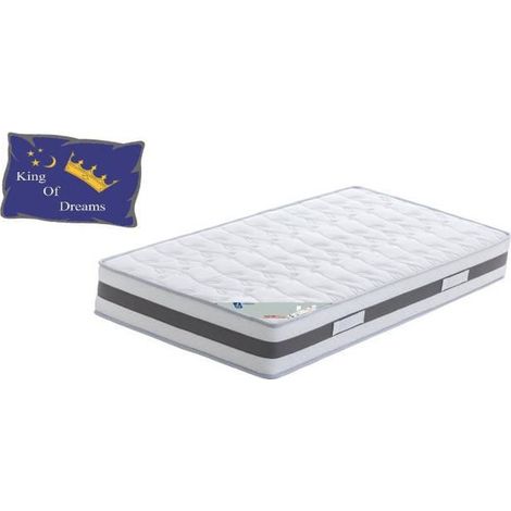 LOT de 2 Matelas 90x200 cm 23 cm Hauteur Mousse Mémoire de Forme 50 Kg/m3 Soutien Ferme Confort Optimal Usage Quotidien (1/4)
