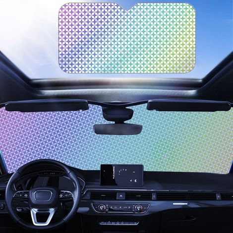 Universeller, faltbarer, doppelseitiger UV-Schutz-Sonnenschutz für die Auto-Windschutzscheibe (1/4)