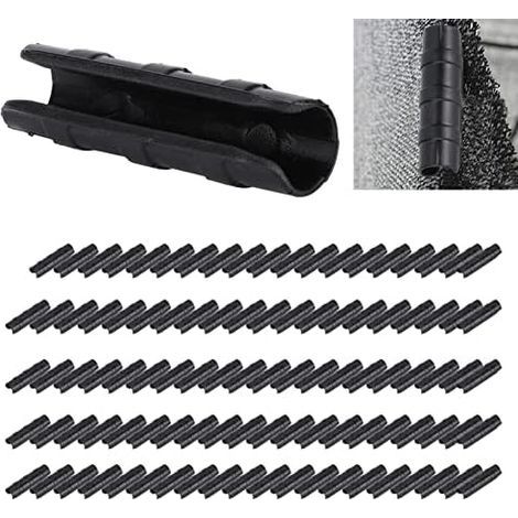 CCYKXA Greenhouse Clips, 100 Pieces, Black Fastening Accessories, Gardening Supplies for Greenhouse Installation