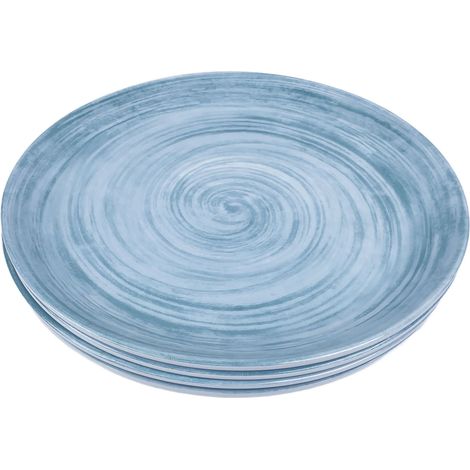 Pack 4 assiettes mélamine Céleste