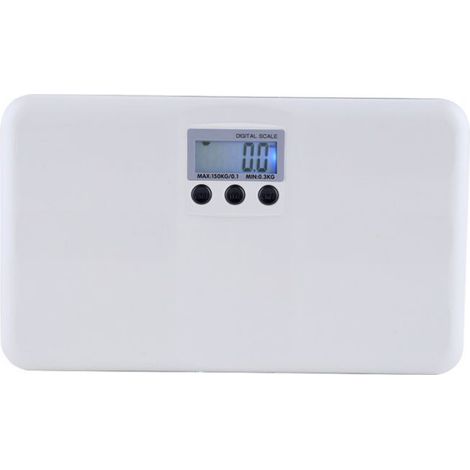 Balance Électronique - 150 Kg - Précision 100 G - Écran LCD Rétroéclairé - Fonction Tare - Alarme Batterie Faible - Pour Maison Animaux Voyage (1/5)