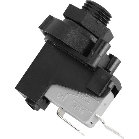Pneumatischer Schalter für Whirlpool – 250-V-Druckluftknopf mit Schlauchset – Edelstahl, 65 g, 1 m Länge (1/5)
