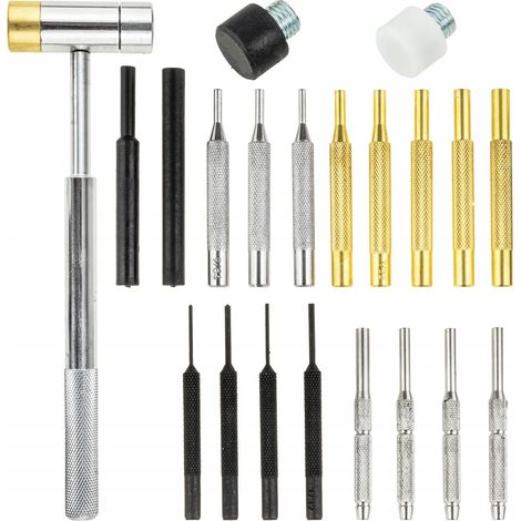 Set di 21 punzoni di precisione Falon-Tech con martello e punzoni in ottone.