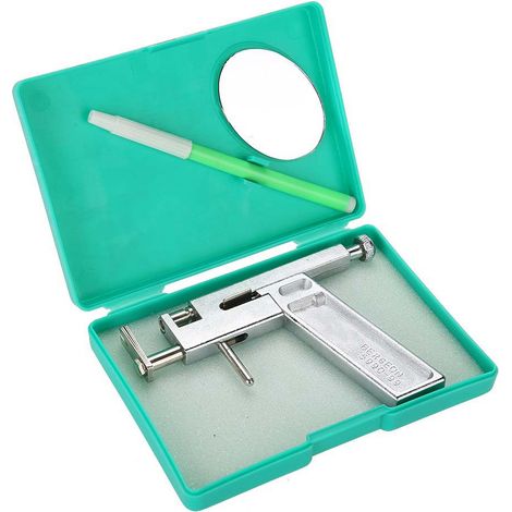 Pistolet de perçage d'oreilles en acier inoxydable, pistolet à clous d'oreilles, pistolet de perçage d'oreilles, appareil de perçage d'oreilles indolore, pistolet de perçage d'oreilles