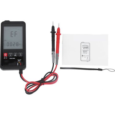 Multimètre numérique miniature intelligent KM-DM06A avec écran tactile de 3,2 pouces, voltmètre, capacimètre et compteur 6000 (1/5)