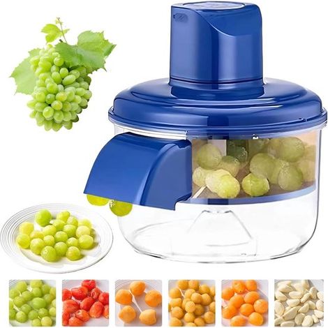 Elektrischer 3-in-1-Schäler für Trauben und Knoblauch Automatischer Schäler USB-wiederaufladbarer multifunktionaler Schäler für kleine Früchte zu (1/5)