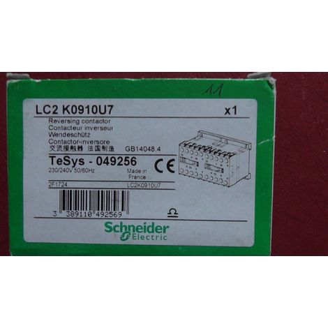LC2K0910U7 230V 4kW CONTACTEUR INVERSEUR SCHNEIDER LC2K0910P7 , LC2