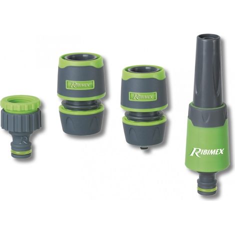 Kit d'arrosage bi-matière Soft-Touch lance, raccord, nez de robinet (1/3)