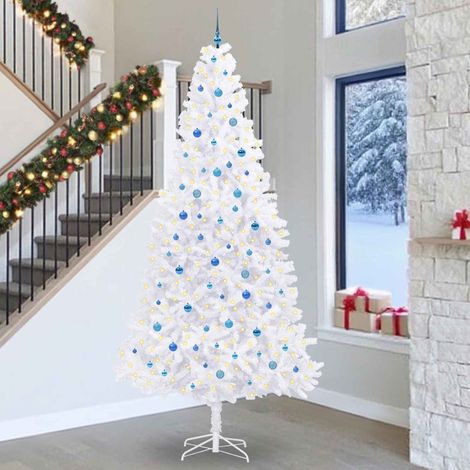Artificial Christmas Tree with Stand White 300 cm PVC and Steel vidaXL (1/5)