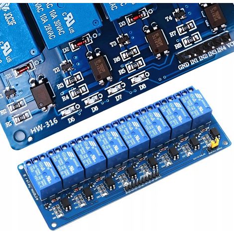 Modulo relè Arduino Rosfix a 8 canali 12v