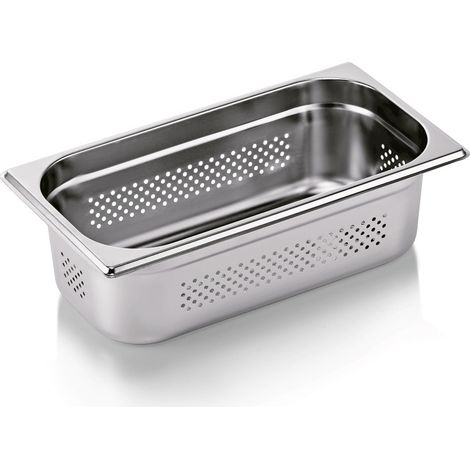 Bac inox perforé fond et côtés GN 1/3 H 100 mm 4 ltr GN CORE - Was Germany (1/2)