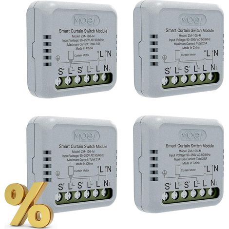 ZigBee Module de commutateur de rideau intelligent pour moteur de volet roulant électrique motorisé, Tuya ZigBee Hub nécessaire, compatible avec Echo Google (1/5)