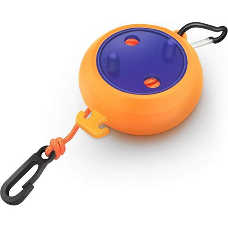 Ligne de vêtements de Voyage rétractable 8m Corde à Laver Portable Camping Ligne à Laver Voyage Vacances Anti - emmêlement Cintre extérieur intérieur (Orange) (1/5)