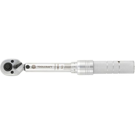 TOOLCRAFT 819161 Drehmomentschlüssel mit Umschaltknarre 1/4" (6.3 mm) 1 - 6 Nm (1/2)