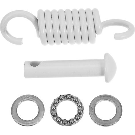 Kit de Fixation Ressort et Roulement pour Fauteuil Suspendu Blanc, Crochets Robustes et Quincaillerie pour Balancelle de Jardin et Véranda (1/5)