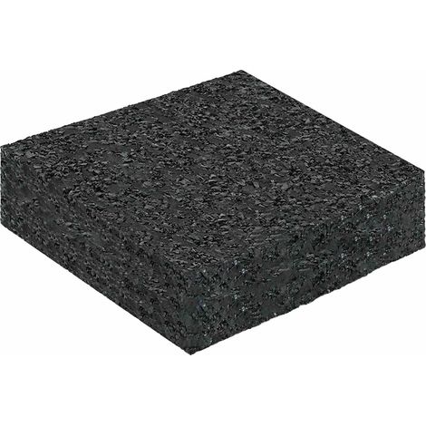 Rubber Granulate Patio Pad Black 9 x 9 x 2 cm Rubber vidaXL