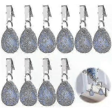 Lot de 10 attaches pour nappe en pierre et acier, clips de maintien pour usage extérieur, stabilisateurs de tissu pour tables de jardin (1/5)