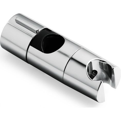 Support Pommeau de Douche,Support Douchette réglable de 19 à 25 mm de diamètre,Support de Douche pour Barre de Poussée Réglable,Mural Coulissant de Remplacement pour Salle de Bain,Chromé (1/4)