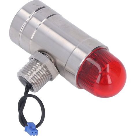 Lampe d'alarme sonore et lumineuse à filetage G1/2, en acier inoxydable étanche, antidéflagrante, pour usage industriel, 24 V CC (1/5)