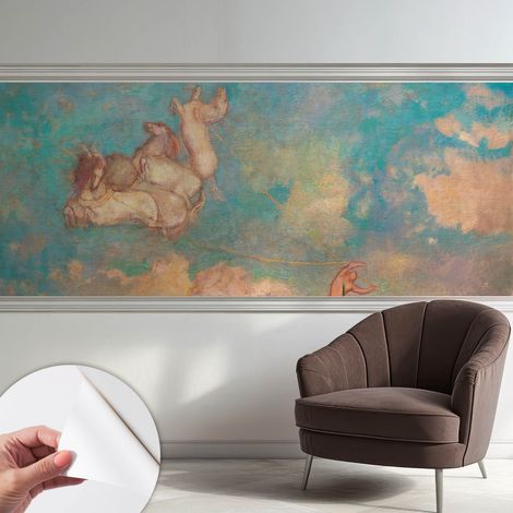 Papier peint autocollant Mural avec colle pour salon et chambre Décoration murale rapide Pégases célestes 250x104 cm (1/5)