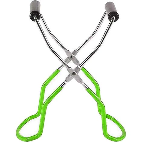 Pince à bocaux avec poignée ergonomique, en acier inoxydable anti-brûlure, pour la cuisine et la restauration.-Green (1/5)