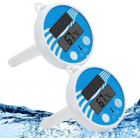 Thermomètre solaire numérique flottant pour piscines, en forme de poisson, pour mesurer la température de l'eau des piscines, spas, jacuzzis et aquariums-AquaForge (1/5)