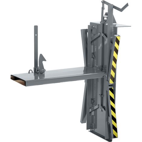 RR Industrietechnik Gitterboxwender 570x1640x450mm 450kg Tragkraft RAL 7005 Mausgrau