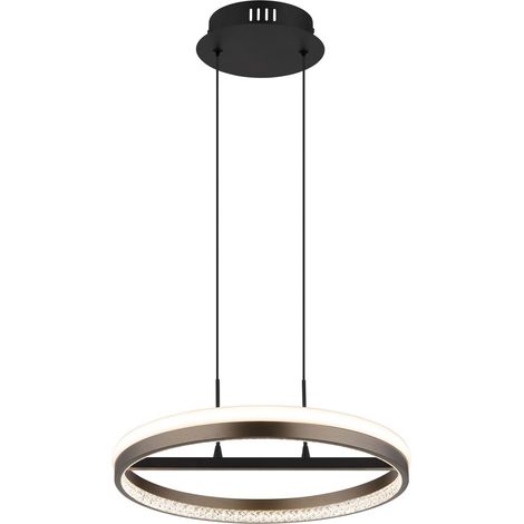 Globo - lámpara colgante - DELLA - negro - metal - Ø 40cm - LED - (1/5)