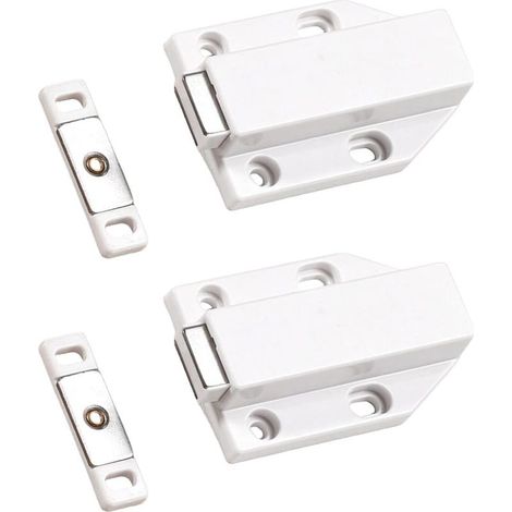 2 Piéces Loquets De Placard À Pousser Pour Ouvrir Les Armoires - Pour Cuisine Et Placard - Utilisation Quotidienne (1/5)