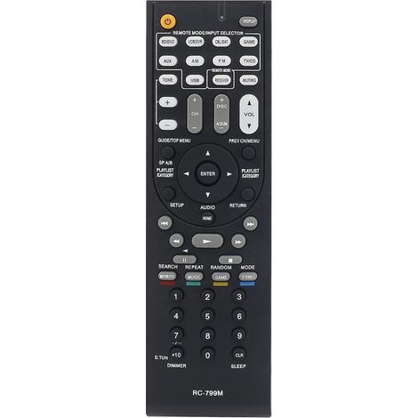 Englisch Rc-799M Lämplig für Onkyo Förstärkare Fjärrkontroll Ht-R391 Ht-R558 (1/5)
