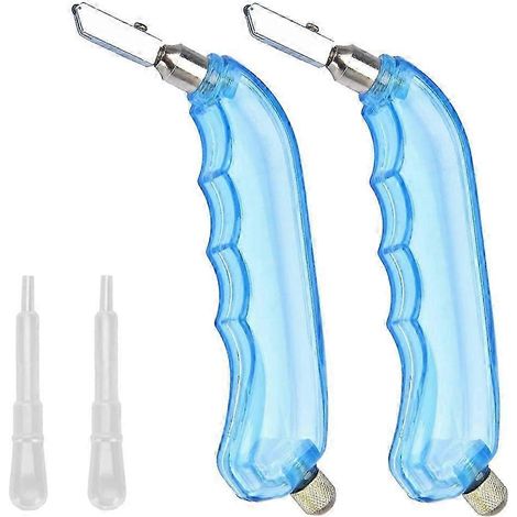 Coupe-verre à bain d'huile de type pistolet - Ensemble de 2 outils de coupe de verre professionnels avec lame en carbure de tungstène et compte-gouttes d'huile. (1/5)