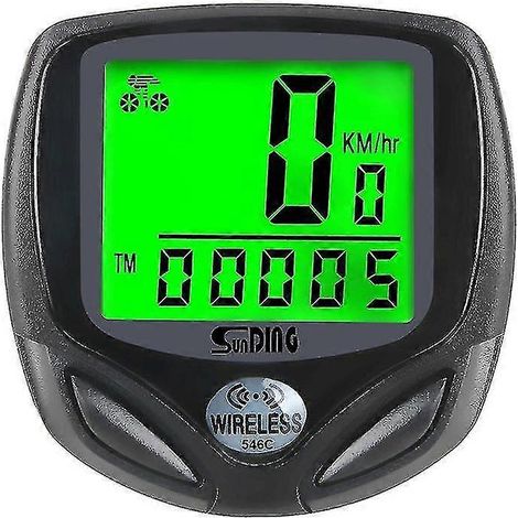 Ordinateur de vélo, compteur de vitesse sans fil étanche avec écran LCD et plusieurs fonctions. (1/2)