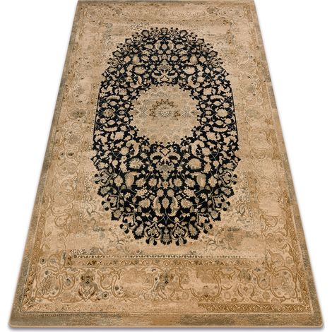 Tappeto di lana SUPERIOR Piemonte Rosone beige / blu scuro beige 170x235 cm