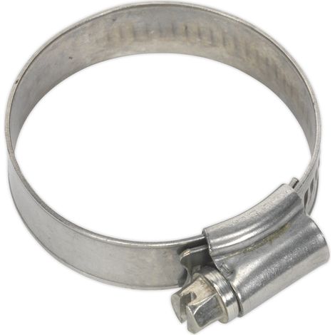 Sealey SHCSS1 Stainless Steel Hose Clip 32-44mm - Pack of 10