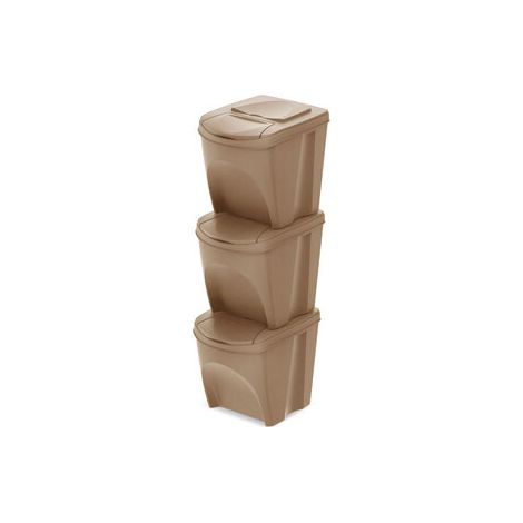 SORTIBOX PARA EL RECICLADO 3X25L KEDEN