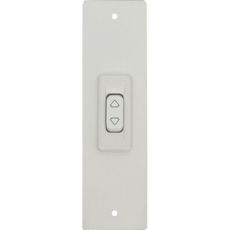 Placca 165 Mm Bianco Con Pulsante Copri Avvolgitore Motore Tapparella Tapparelle